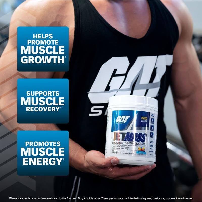 GAT SPORT detalle de etiqueta, ingredientes y grado farmacéutico visibles