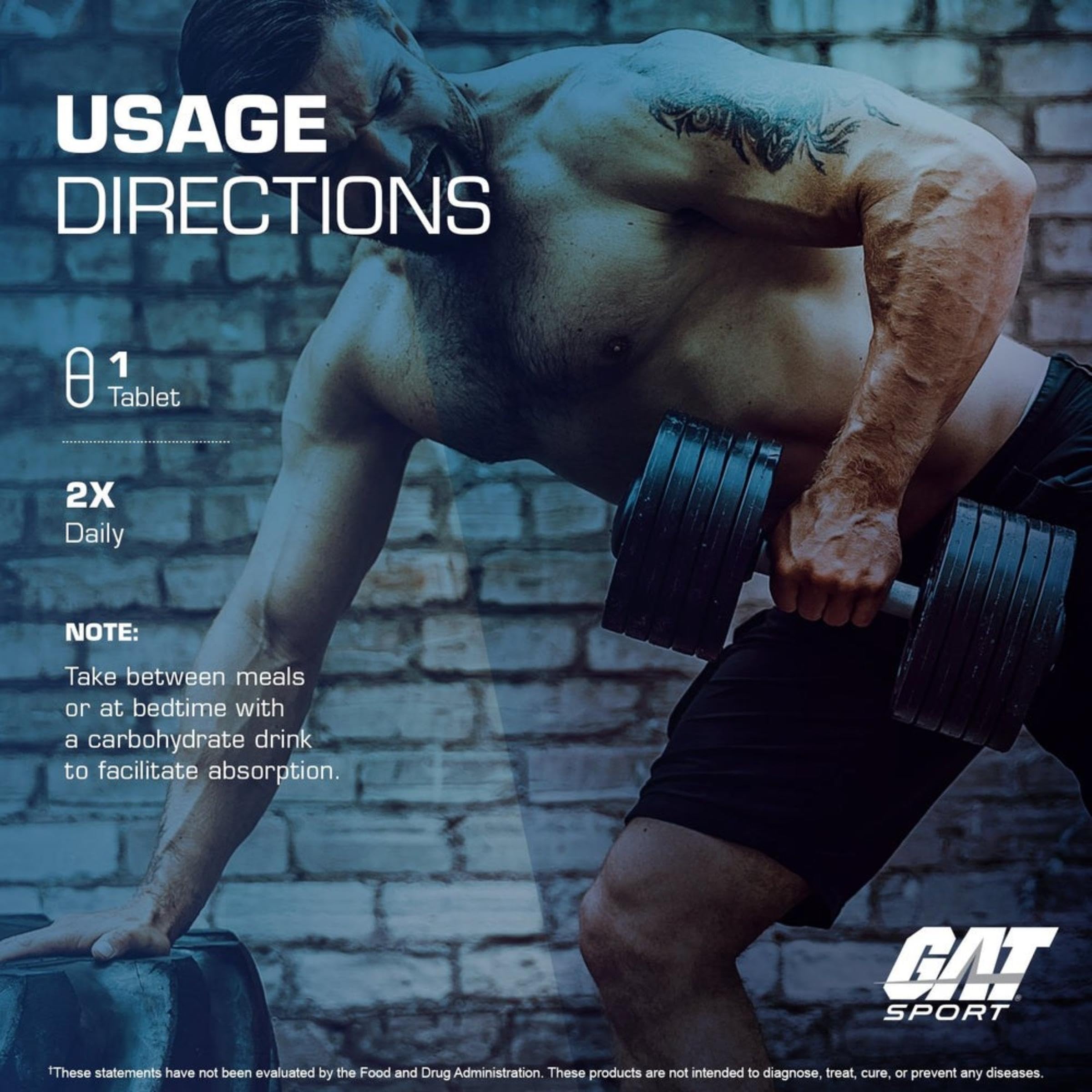 GAT SPORT etiqueta nutricional visible, información clara sobre ingredientes
