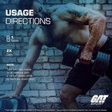 GAT SPORT etiqueta nutricional visible, información clara sobre ingredientes