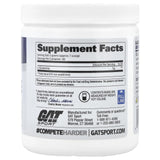GAT SPORT polvo de L-Glutamine en primer plano, textura fina y pura