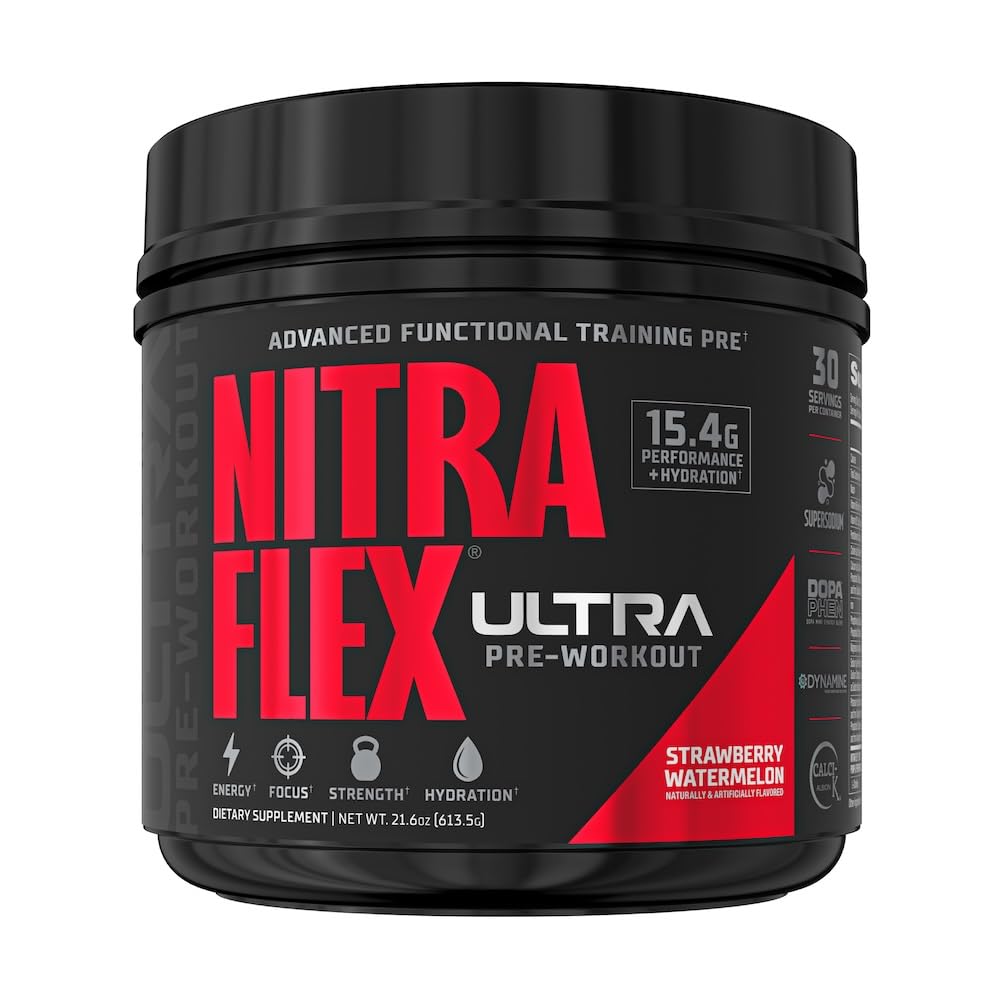 GAT SPORT envase frontal NITRAFLEX Ultra mostrando etiqueta y beneficios