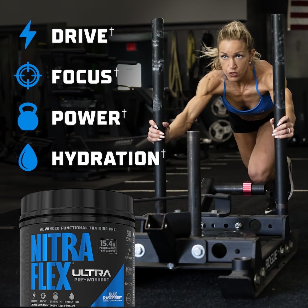 GAT SPORT vaso con NITRAFLEX Ultra disuelto listo para beber antes de entrenar