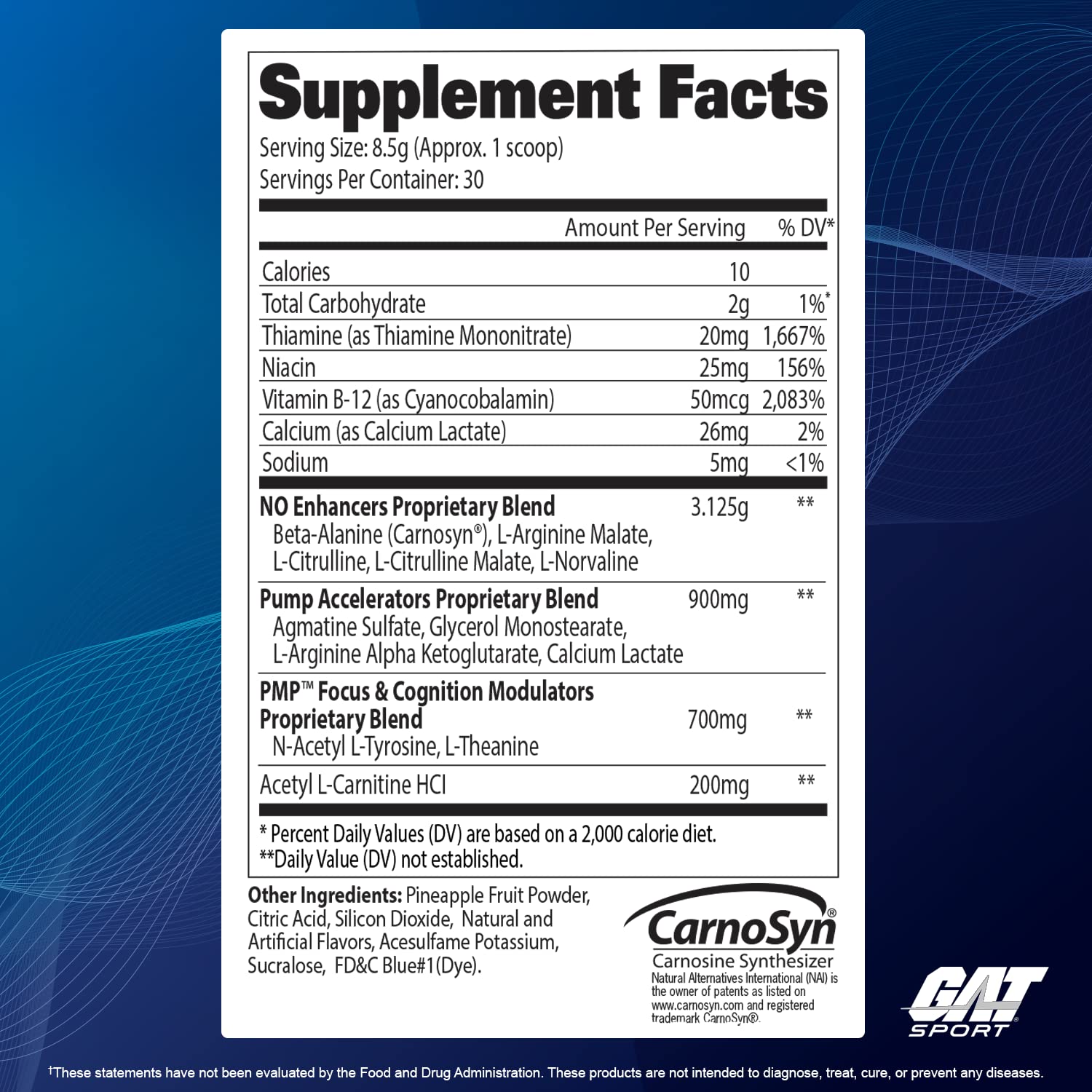 GAT SPORT producto junto a equipo de gimnasio inspirando rendimiento