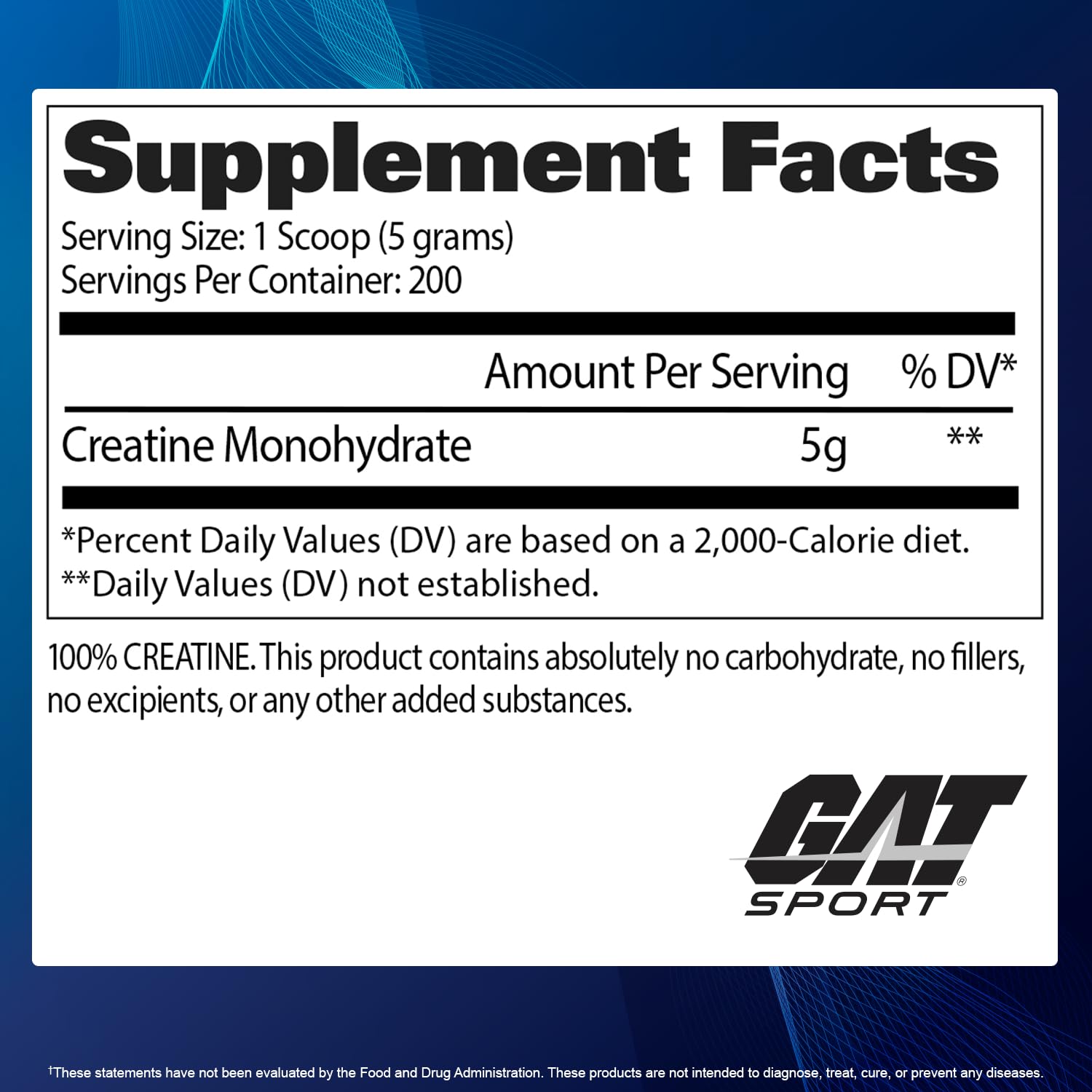 GAT SPORT textura de polvo micronizado para mezcla rápida y mejor absorción