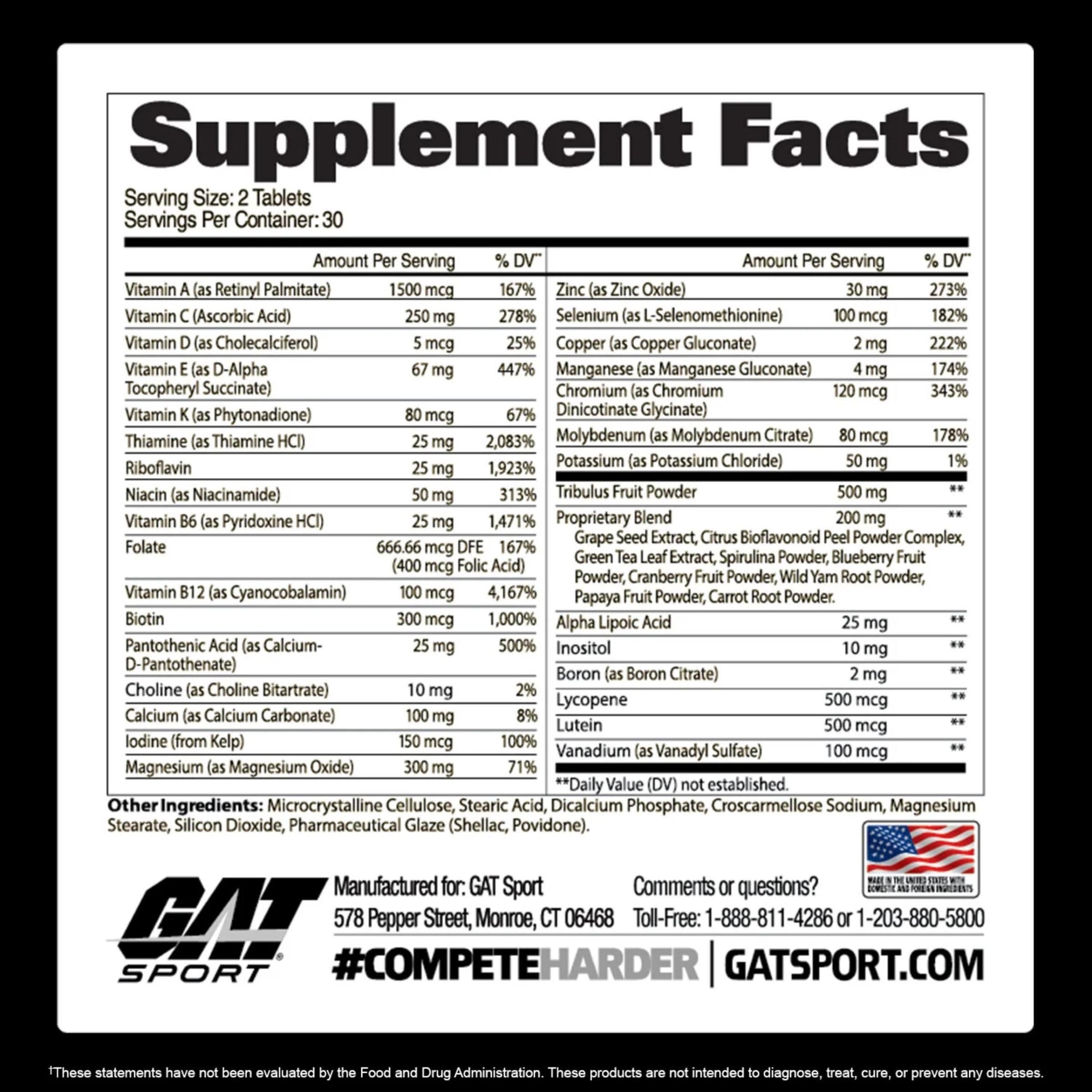 GAT SPORT primer plano de tabletas y textura para identificar formato y calidad