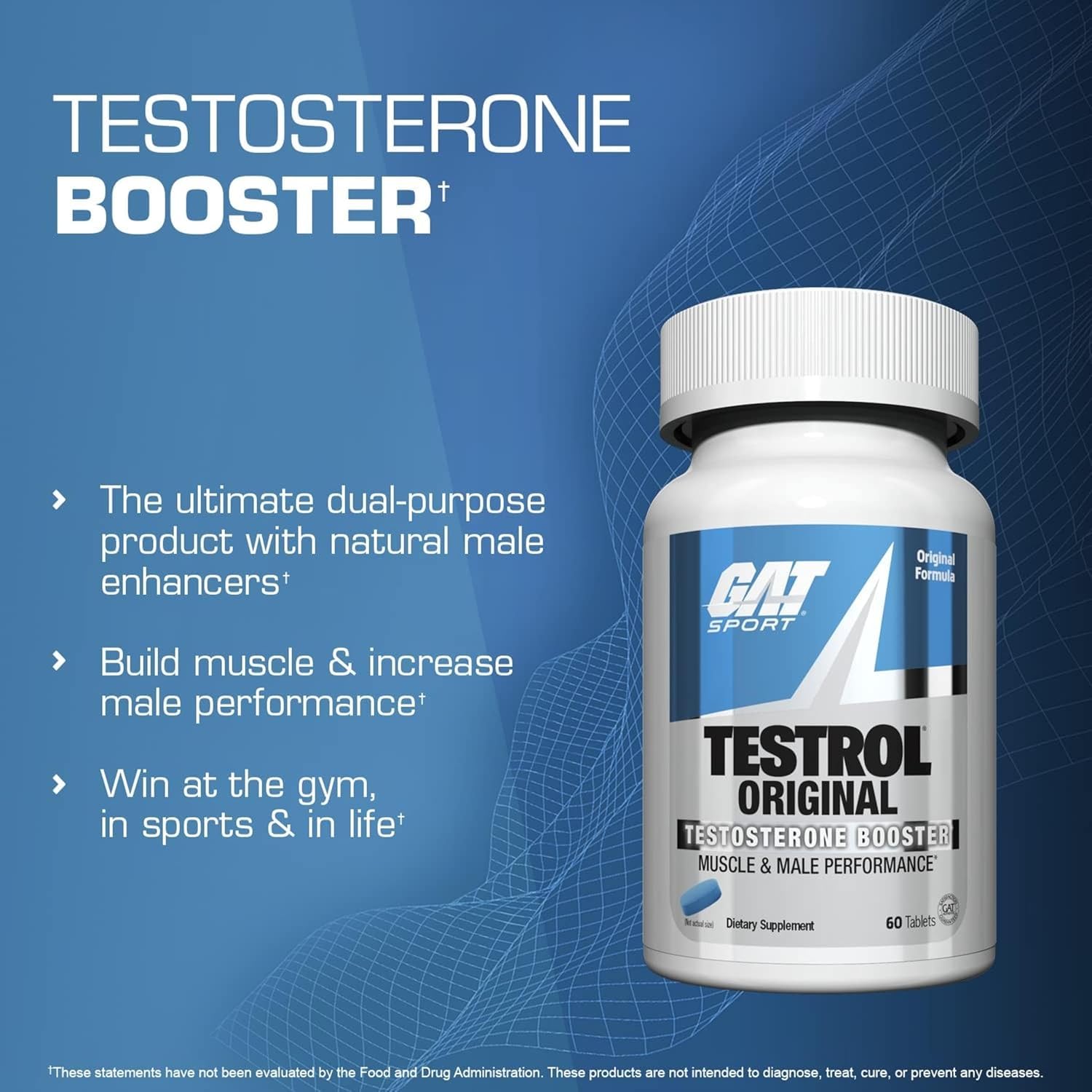 GAT SPORT Testrol etiqueta de ingredientes legible para conocer la fórmula