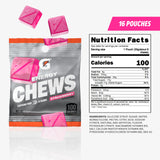 Gatorade Energy Chews fresa primer plano de textura de las gomitas para apetito visual