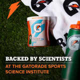 Etiqueta nutricional de Gatorade Riptide Rush mostrando electrolitos y carbohidratos clave