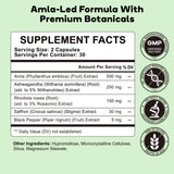 GAVYNETH conjunto de amla, ashwagandha y azafrán como enfoque natural