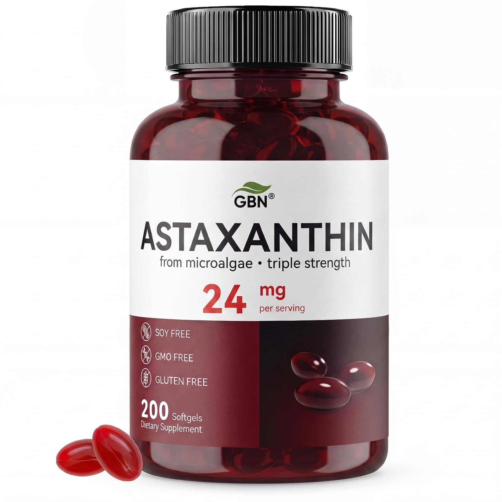 GBN envase frontal mostrando 200 cápsulas para apoyo antioxidante
