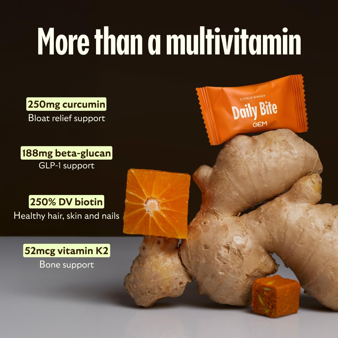 GEM etiqueta nutricional que muestra vitaminas, minerales y fibra