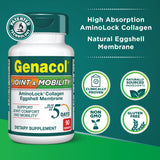 Genacol etiqueta con ingredientes y detalles de la fórmula