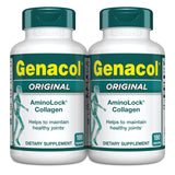 Genacol envase frontal mostrando el producto y beneficio de soporte articular