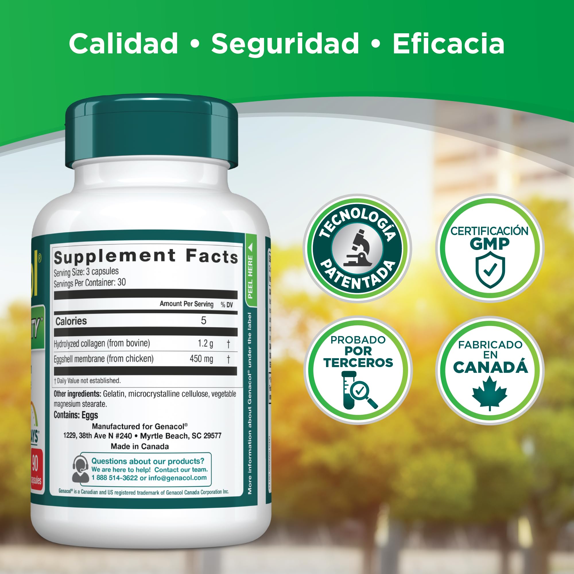 Genacol en entorno de estilo de vida saludable sobre una mesa