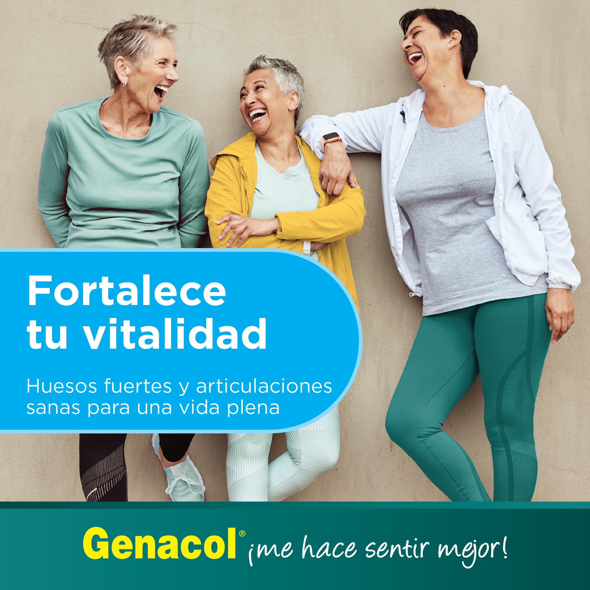 Genacol etiqueta nutricional cerca mostrando dosis y vitamina D3