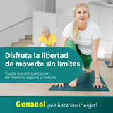 Genacol botella sobre mesa de cocina indicando uso diario sencillo