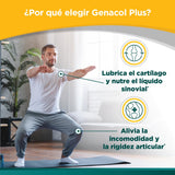 Comparación de tamaño de cápsula Genacol Plus en mano, cómoda y fácil de tragar