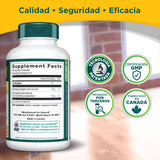Envase Genacol Plus sobre mesa con complementos saludables, integración en bienestar