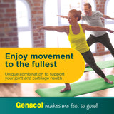 Etiqueta de Genacol Plus con lista de ingredientes y beneficios visibles