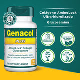 Detalle de péptidos de colágeno AminoLock resaltando absorción eficiente
