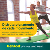 Genacol Plus junto a persona haciendo ejercicio moderado para movilidad