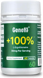 GENEIII frontal del envase mostrando cápsulas y beneficio antioxidante claro