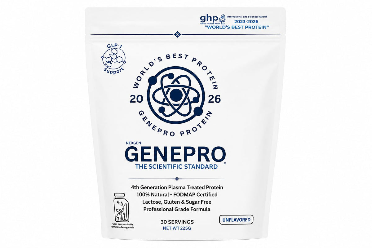 GENEPRO GEN. 3 envase frontal mostrando diseño y tamaño del producto