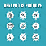 GENEPRO GEN. 3 etiqueta nutricional en detalle — información clara y transparente