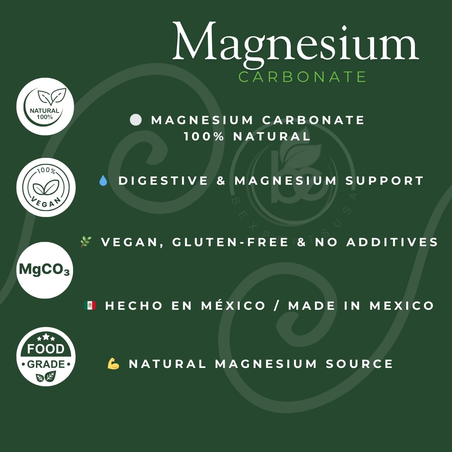 Generic etiqueta con ingredientes, Generic transparencia y calidad mexicana