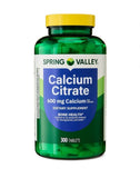 Generic citrato de calcio frasco delantero mostrando envase y cantidad, beneficio conveniencia
