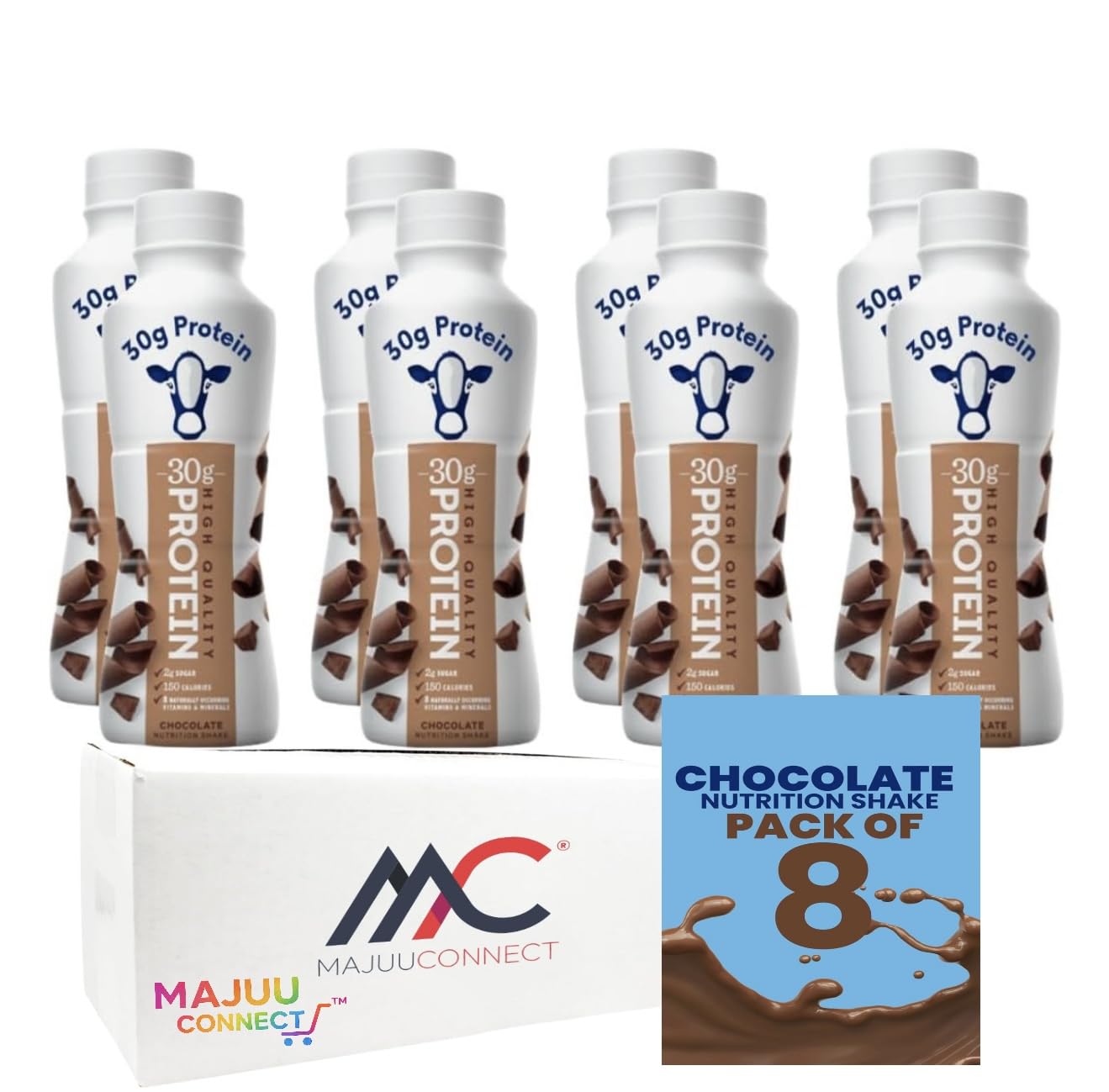 Generic vaso con ingredientes y vitaminas mostrando aporte nutricional