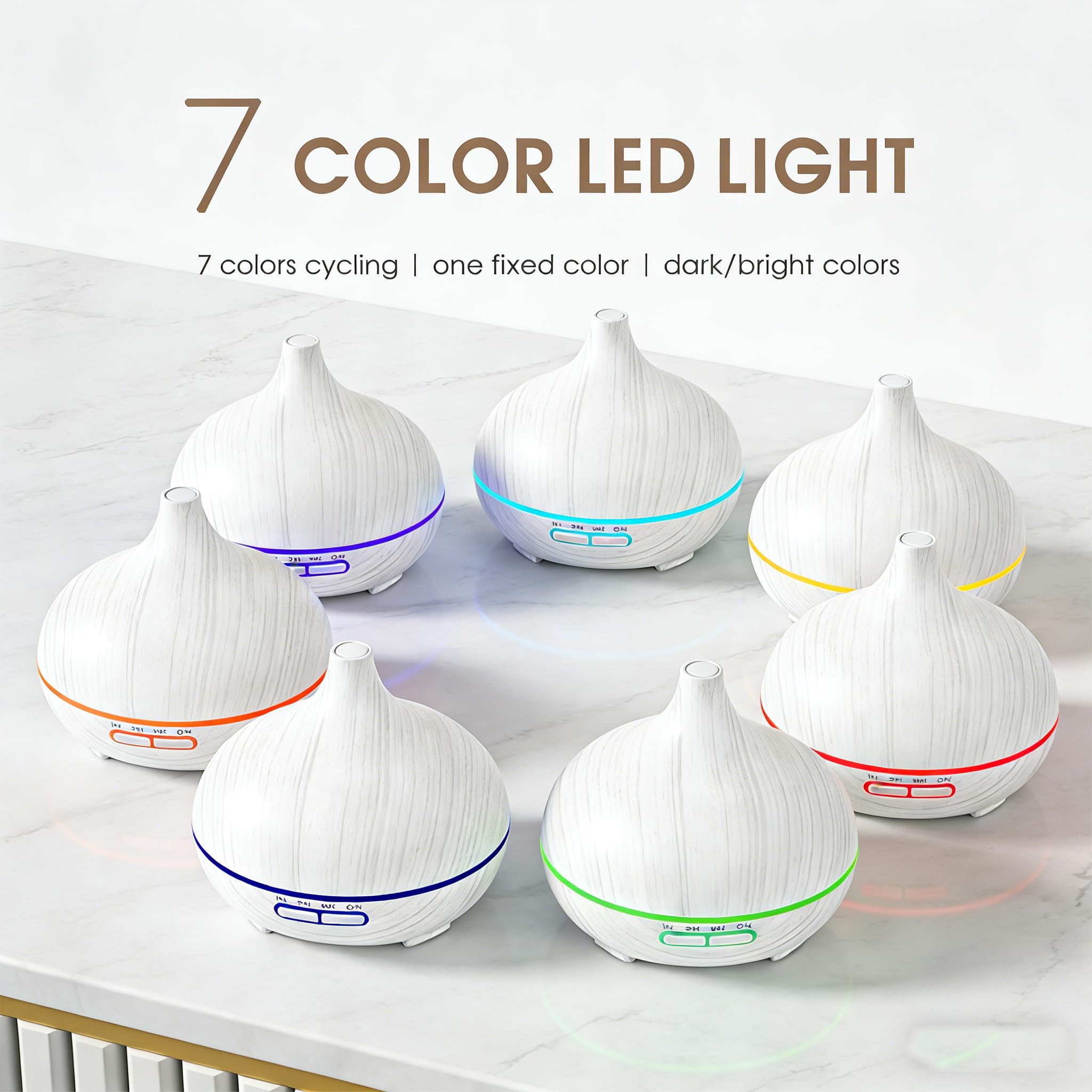 Generic luces LED de 7 colores creando ambiente relajante