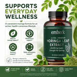 Generic botella de Moringa con etiqueta legible y garantía visual