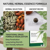 Generic parche herbal mano sosteniendo parche para comparar tamaño práctico