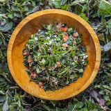 Generic etiqueta nutricional de semillas de ortiga mostrando información clara