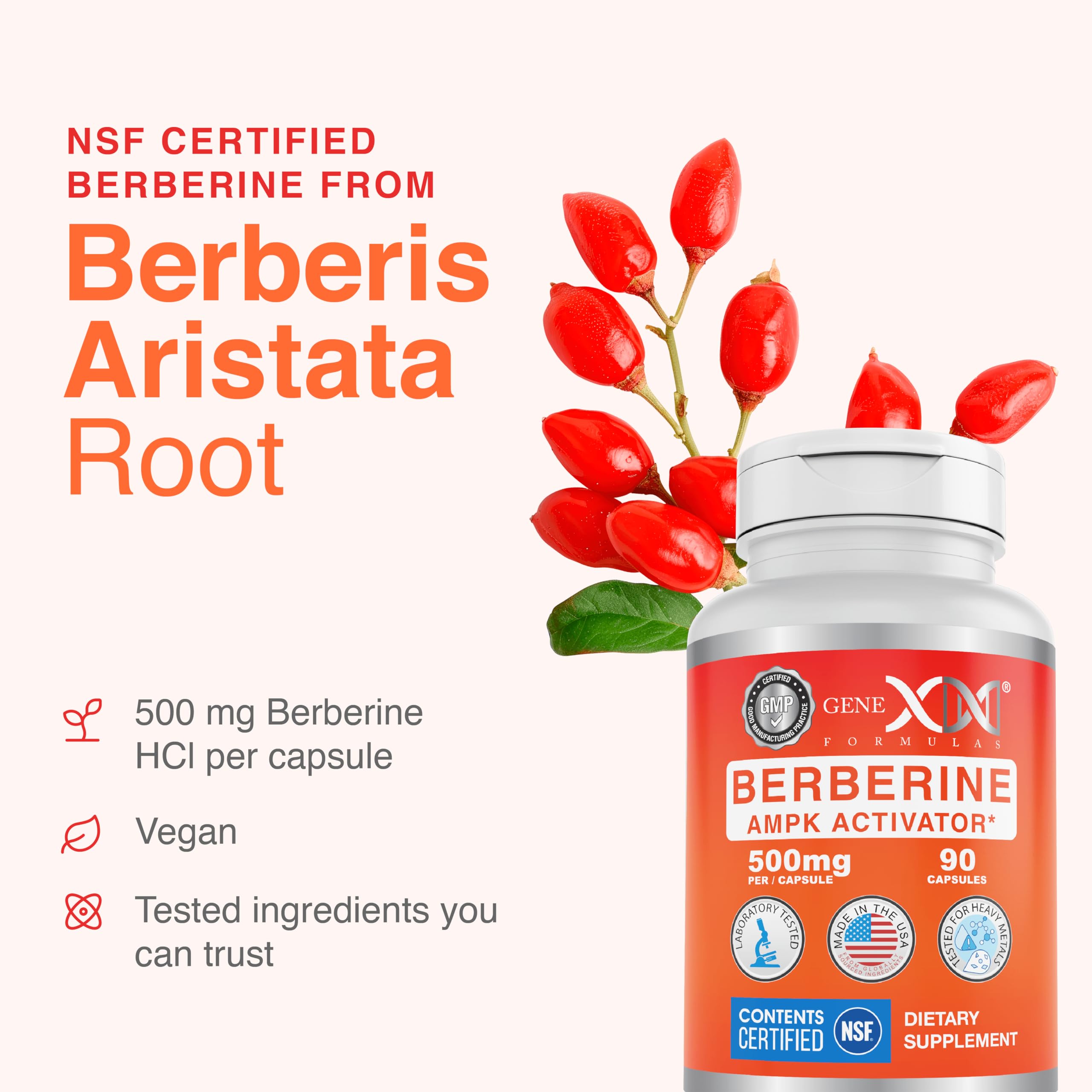 Genex Formulas raíz de planta usada como ingrediente, origen natural claro