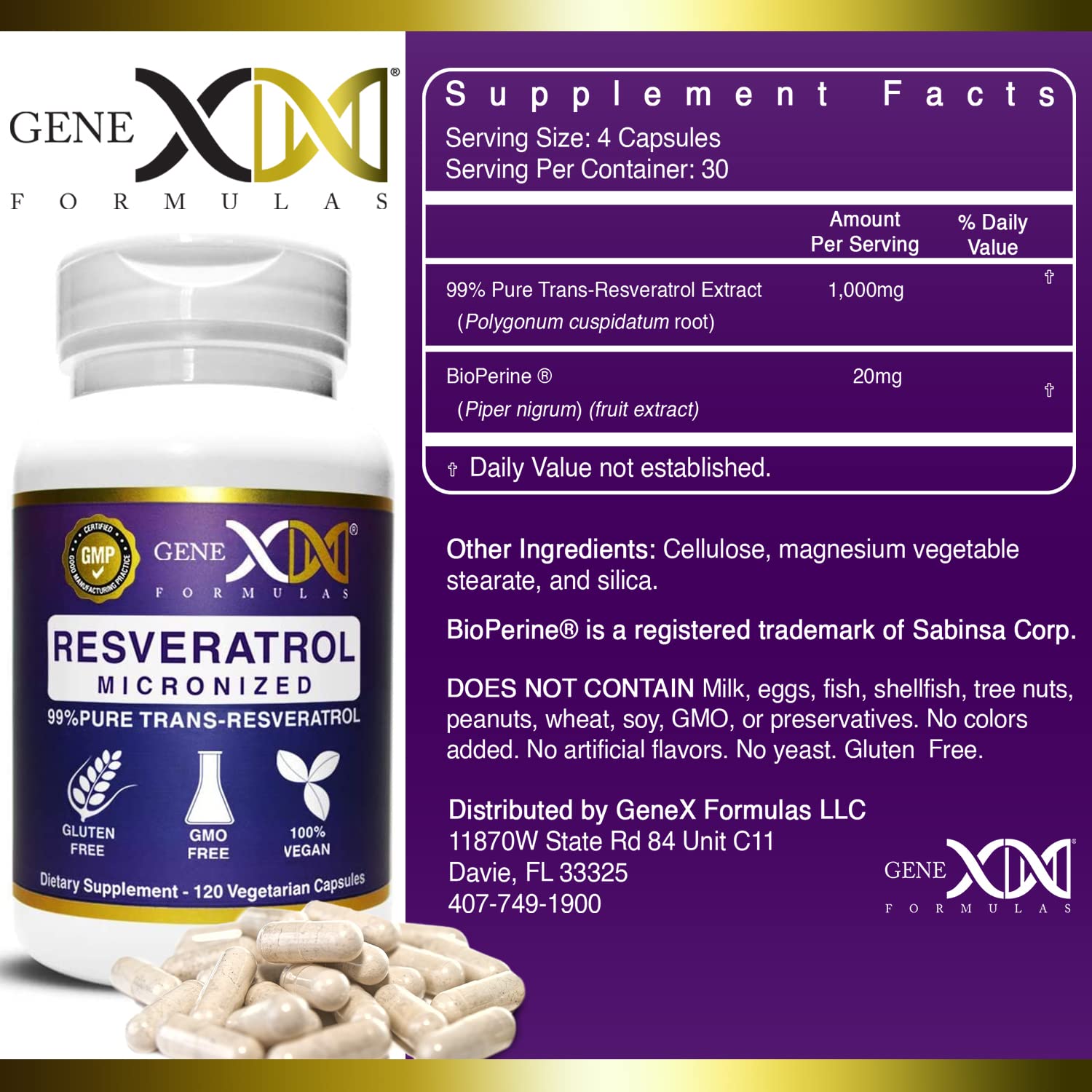 Genex Formulas cápsulas en mano para visualizar tamaño y conveniencia