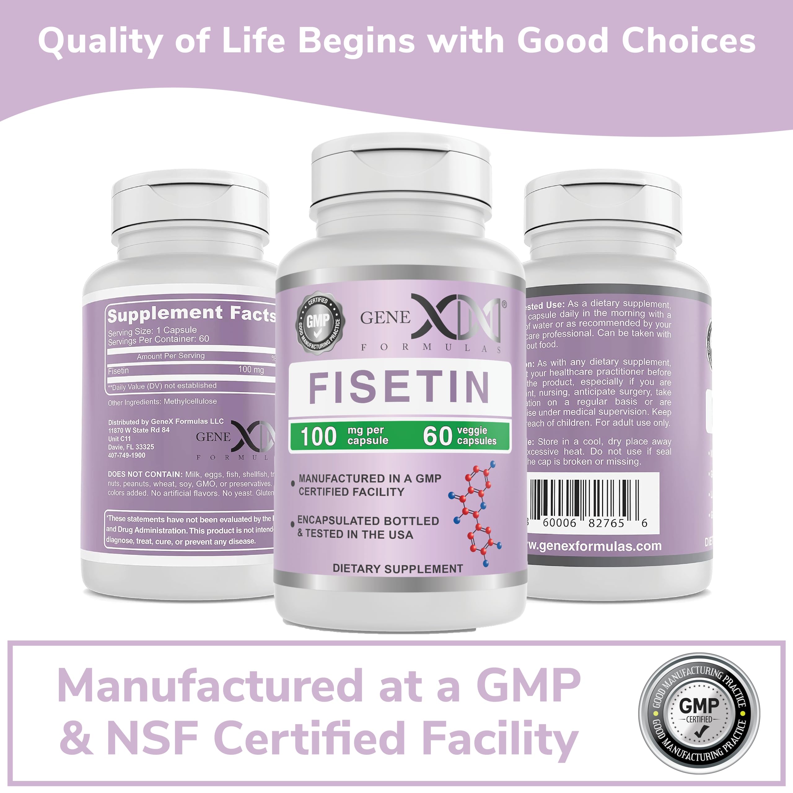 Genex Formulas certificados GMP y NSF que refuerzan control de calidad