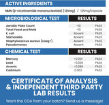 Genex Formulas cápsulas en primer plano resaltando pureza y textura