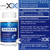 Genex Formulas frasco abierto con cápsulas para ver el contenido fácilmente