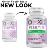 Genex Formulas polvo de fisetina mostrando pureza y aspecto del ingrediente