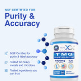 Genex Formulas sello NSF visible certificando seguridad y calidad