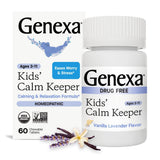 Genexa Kid’s Calm Keeper frasco frontal mostrando diseño y sello de confianza