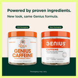 The Genius Brand cápsula en mano para comparar tamaño y facilidad de ingestión