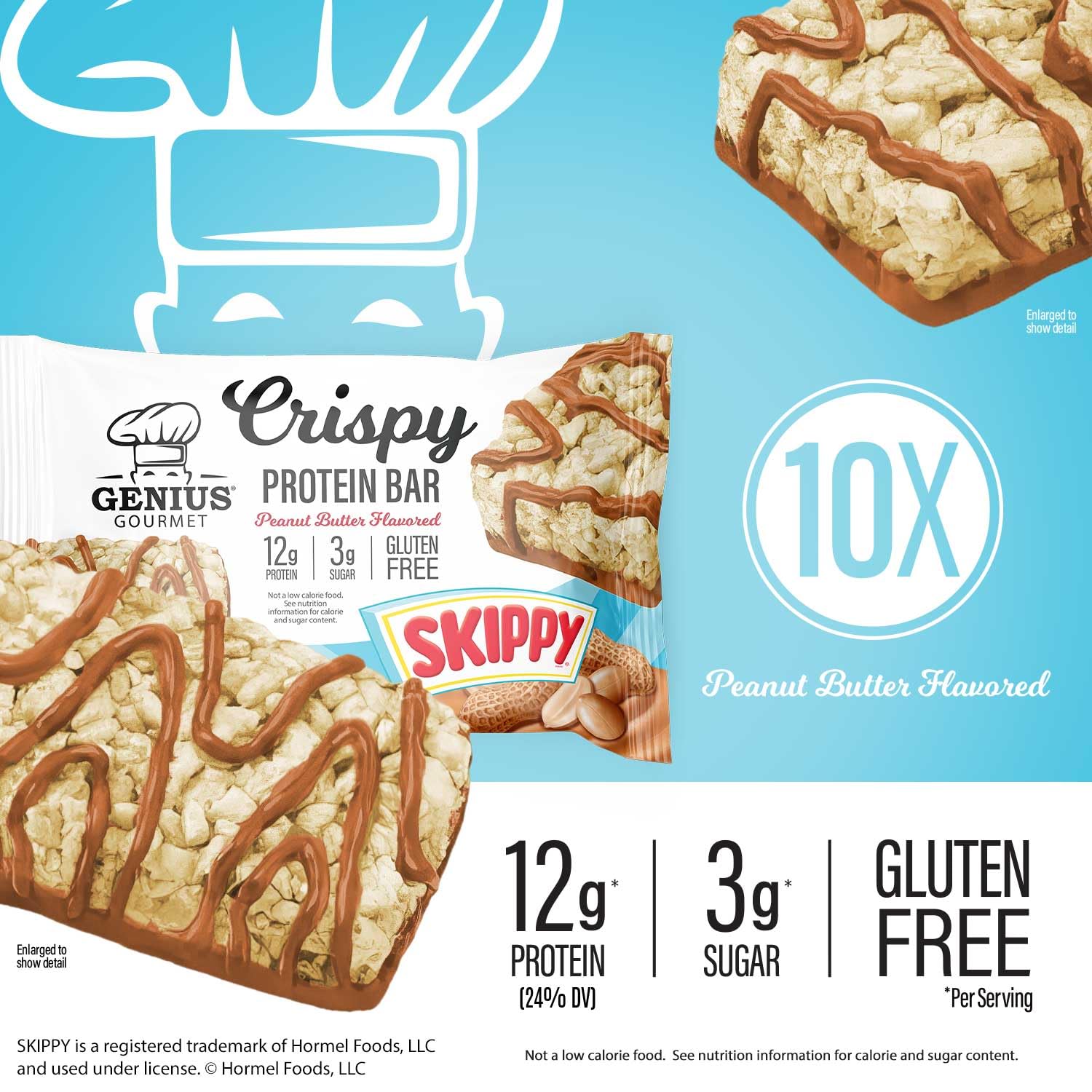 Genius Gourmet SKIPPY empaque individual listo para llevar