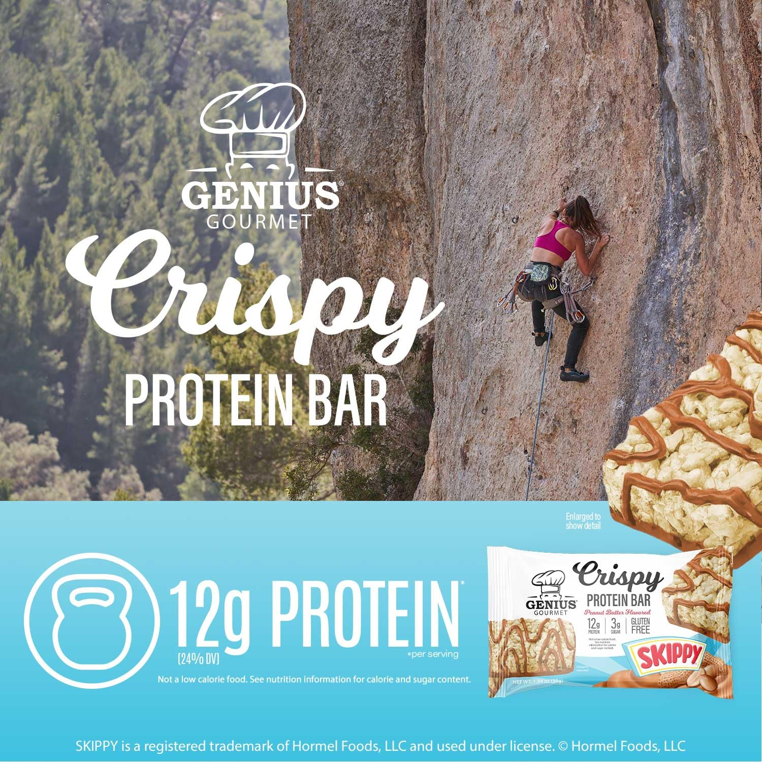 Genius Gourmet SKIPPY primer plano del crujiente para apetito