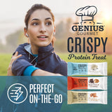 Genius Gourmet barrita dentro de un bolso de gimnasio lista para consumo post-entreno