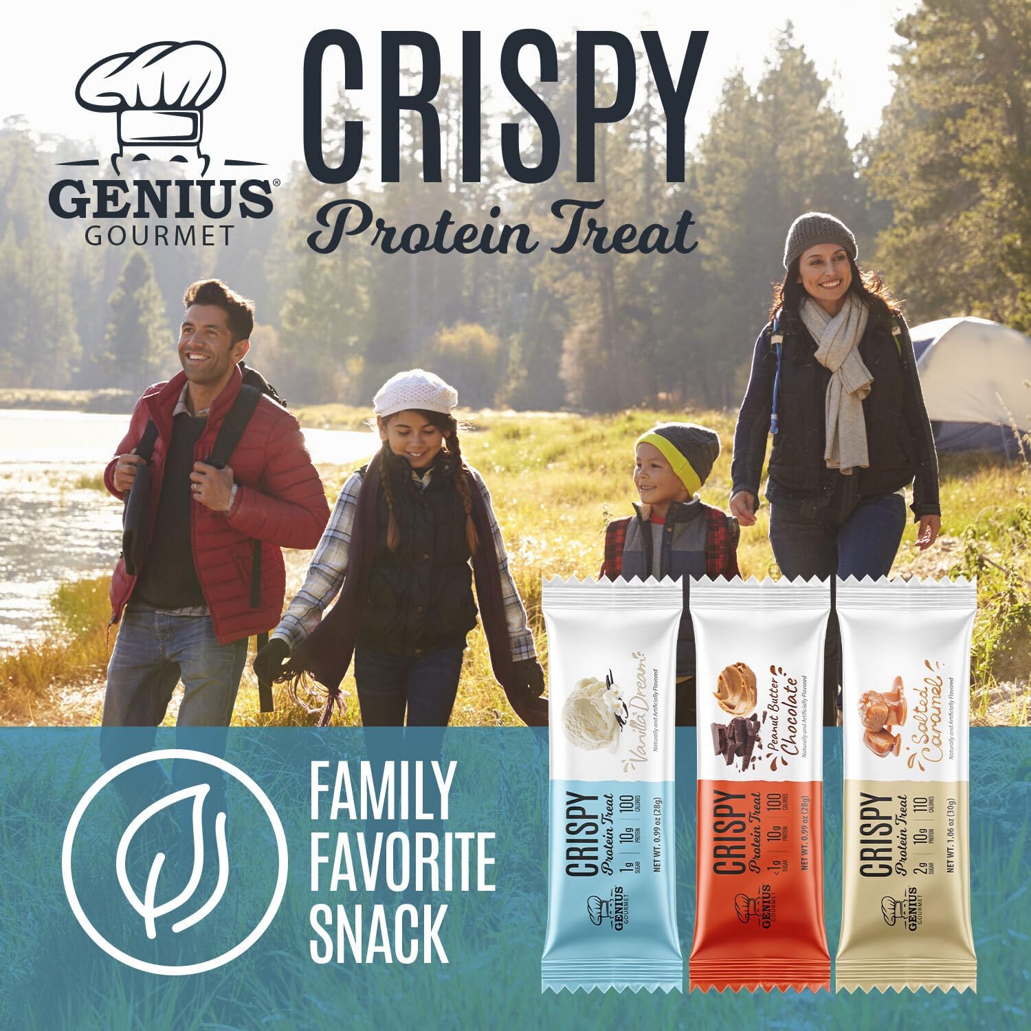 Genius Gourmet barra en mesa de desayuno rápido para personas con prisa