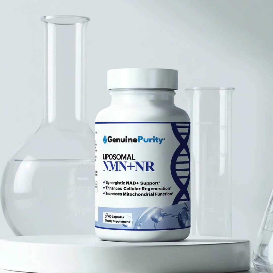 GenuinePurity frasco abierto con cápsulas que muestra cantidad y frescura