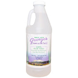 George's aloe vera botella frontal mostrando etiqueta y cantidad, ideal para múltiples usos
